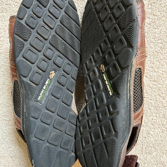 Nunn Bush All Terrain Comfort Sport Sandals Men's Size10 Brown Leather Hook Loop - Picture 8 of 11